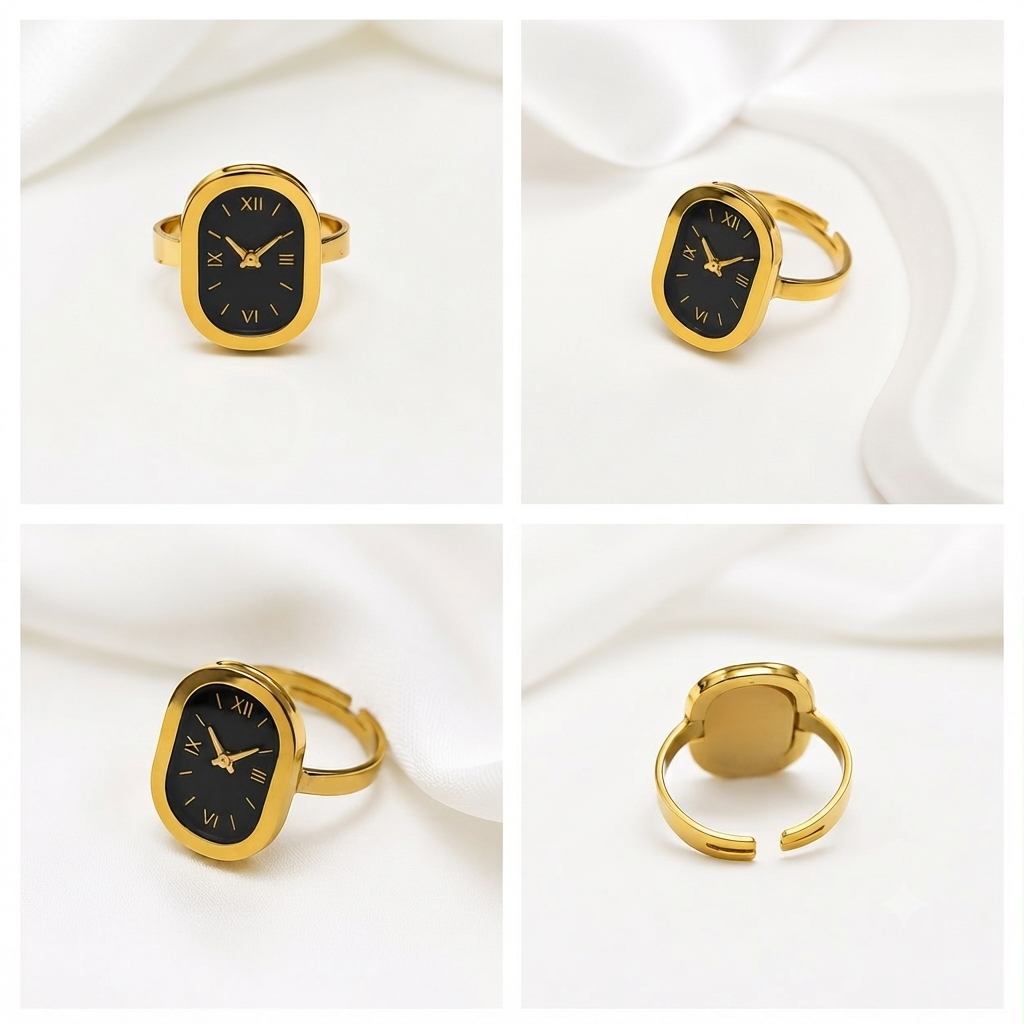 Vintage Watch Face Ring