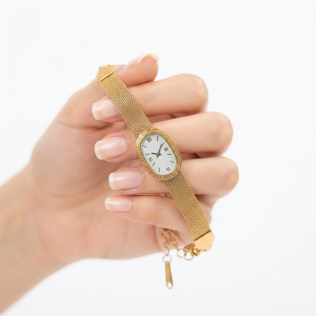 Old Money Aesthetic 2 Gold Bracelet Set
