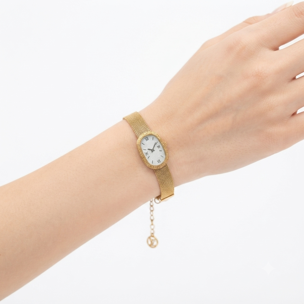 Old Money Aesthetic 2 Gold Bracelet Set
