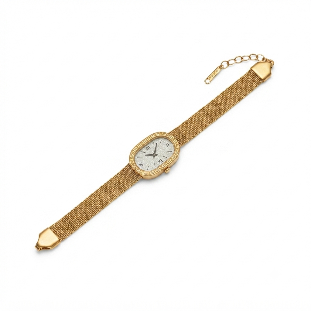 Vintage Gold Oval Bracelet